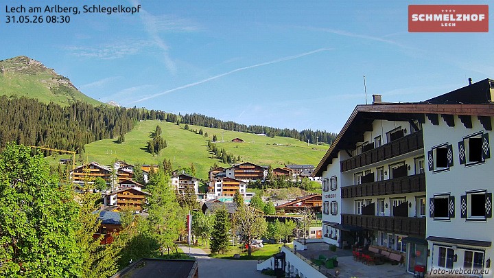 Archived image Webcam Hotel Schmelzhof (Lech)
