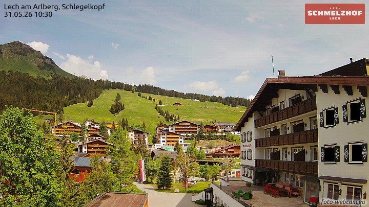 Archiv Foto Webcam Lech: Hotel Schmelzhof