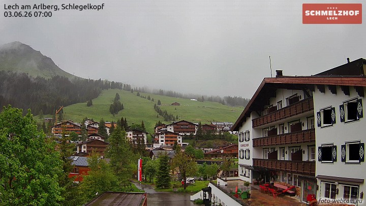 Archiv Foto Webcam Lech: Hotel Schmelzhof