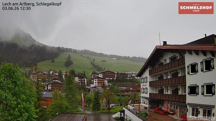 Archiv Foto Webcam Lech: Hotel Schmelzhof