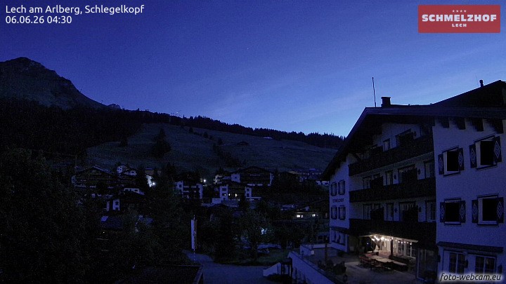 Archiv Foto Webcam Lech: Hotel Schmelzhof