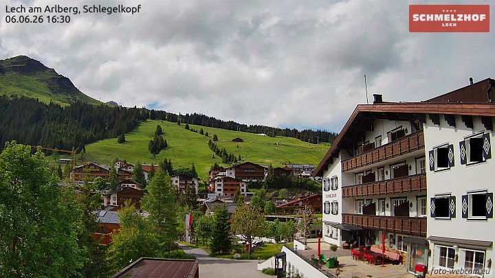 Archiv Foto Webcam Lech: Hotel Schmelzhof