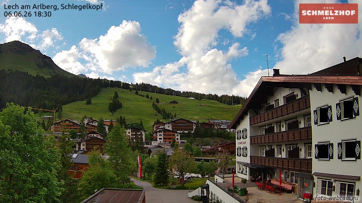 Archiv Foto Webcam Lech: Hotel Schmelzhof