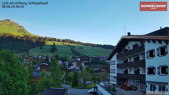 Archiv Foto Webcam Lech: Hotel Schmelzhof