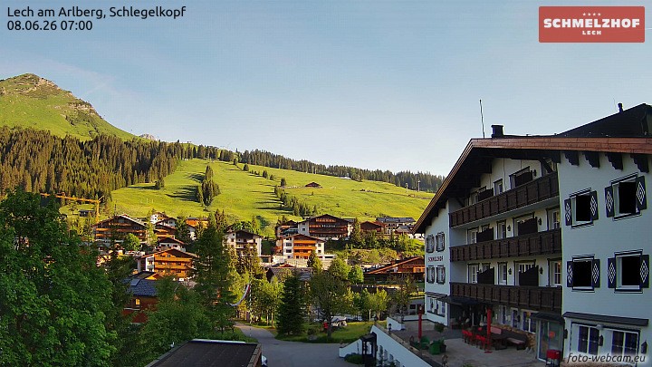 Archiv Foto Webcam Lech: Hotel Schmelzhof