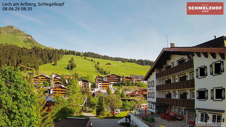 Archiv Foto Webcam Lech: Hotel Schmelzhof