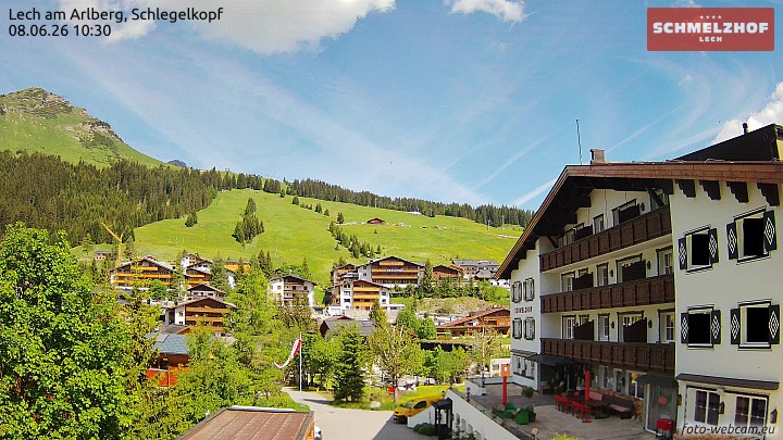 Archiv Foto Webcam Lech: Hotel Schmelzhof