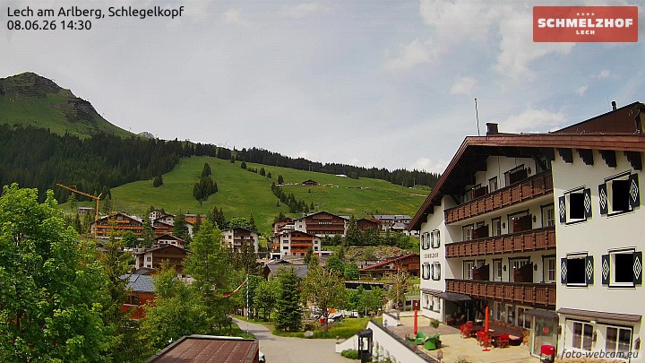 Archiv Foto Webcam Lech: Hotel Schmelzhof