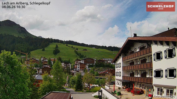 Archiv Foto Webcam Lech: Hotel Schmelzhof