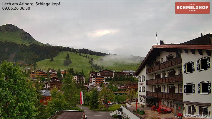Archiv Foto Webcam Lech: Hotel Schmelzhof