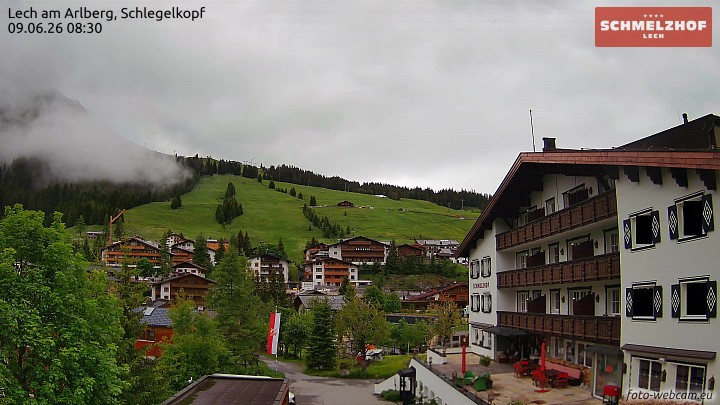 Archiv Foto Webcam Lech: Hotel Schmelzhof
