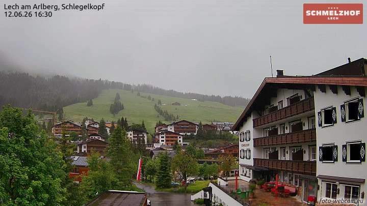 Archiv Foto Webcam Lech: Hotel Schmelzhof