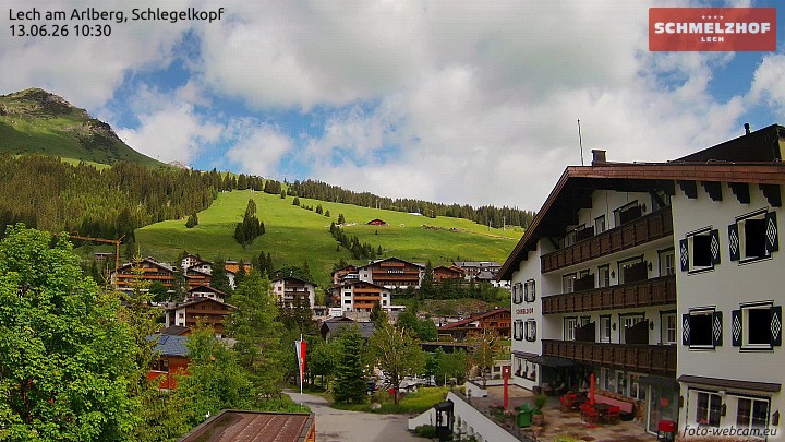 Archiv Foto Webcam Lech: Hotel Schmelzhof