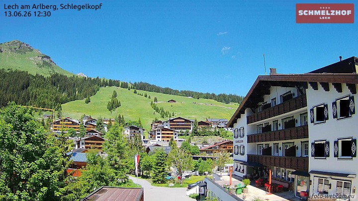 Archiv Foto Webcam Lech: Hotel Schmelzhof