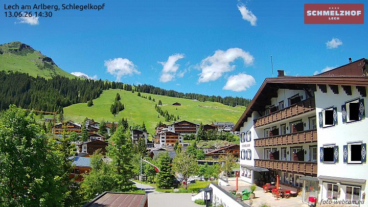 Archiv Foto Webcam Lech: Hotel Schmelzhof