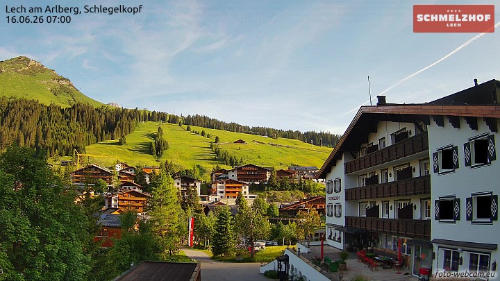 Archiv Foto Webcam Lech: Hotel Schmelzhof