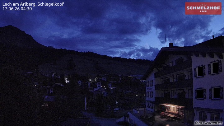 Archived image Webcam Hotel Schmelzhof (Lech)
