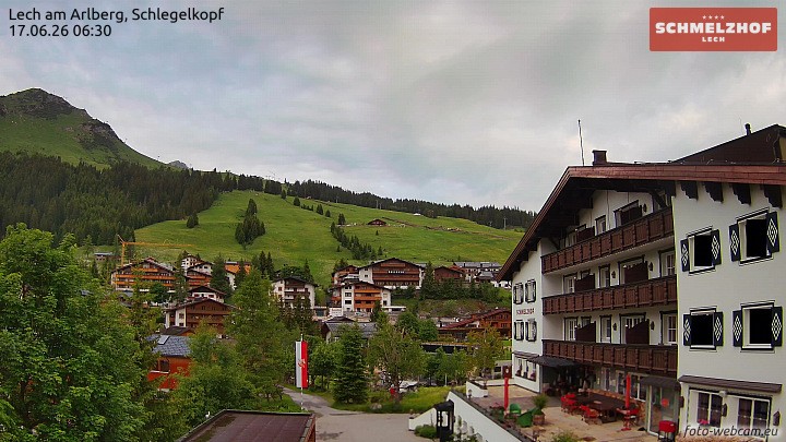 Archiv Foto Webcam Lech: Hotel Schmelzhof