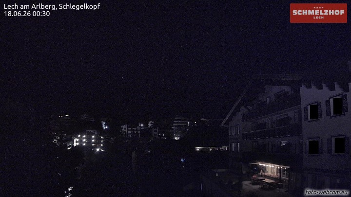 Archived image Webcam Hotel Schmelzhof (Lech)