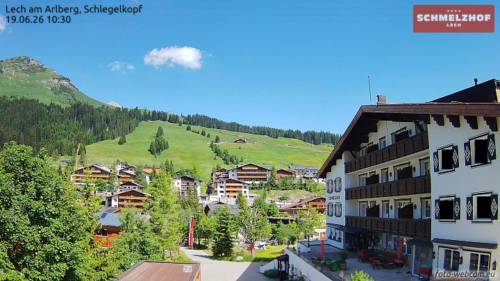 Archiv Foto Webcam Lech: Hotel Schmelzhof