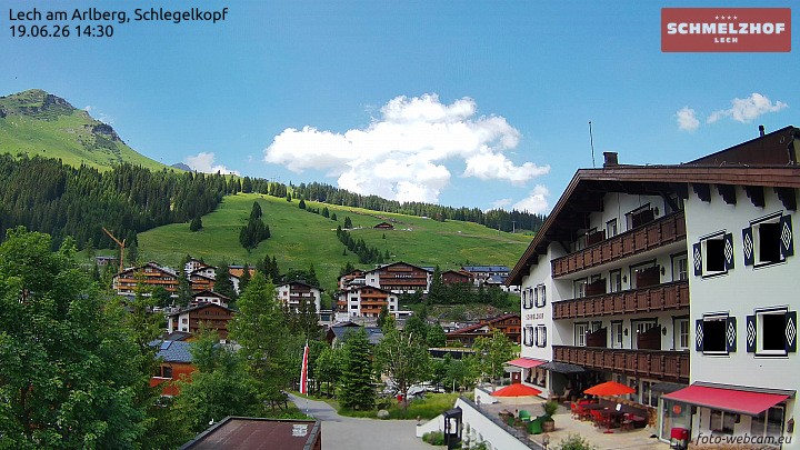 Archiv Foto Webcam Lech: Hotel Schmelzhof