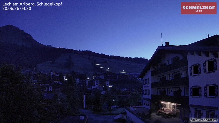Archived image Webcam Hotel Schmelzhof (Lech)