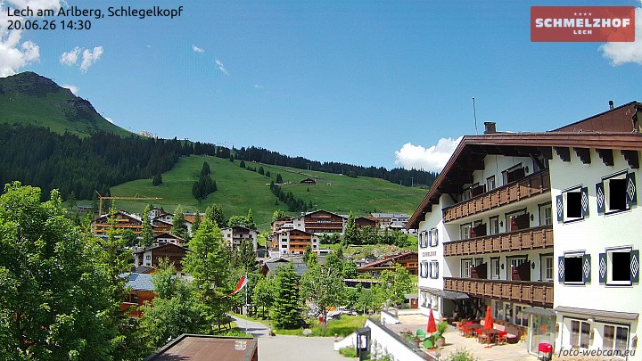 Archiv Foto Webcam Lech: Hotel Schmelzhof