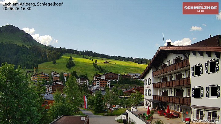 Archiv Foto Webcam Lech: Hotel Schmelzhof