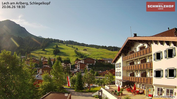 Archiv Foto Webcam Lech: Hotel Schmelzhof