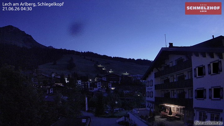 Archiv Foto Webcam Lech: Hotel Schmelzhof