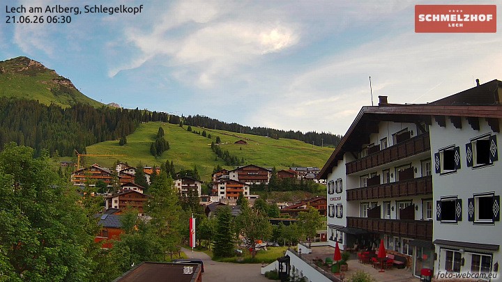 Archiv Foto Webcam Lech: Hotel Schmelzhof