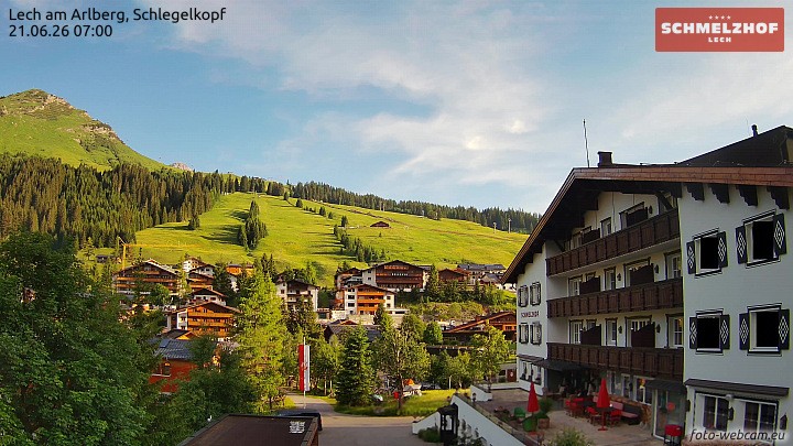 Archiv Foto Webcam Lech: Hotel Schmelzhof
