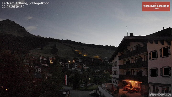 Archived image Webcam Hotel Schmelzhof (Lech)