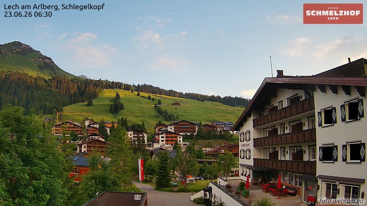 Archiv Foto Webcam Lech: Hotel Schmelzhof