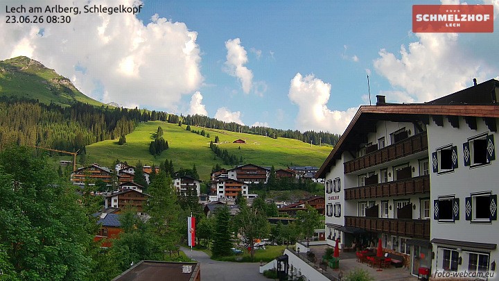 Archiv Foto Webcam Lech: Hotel Schmelzhof