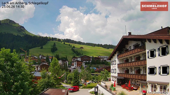 Archiv Foto Webcam Lech: Hotel Schmelzhof
