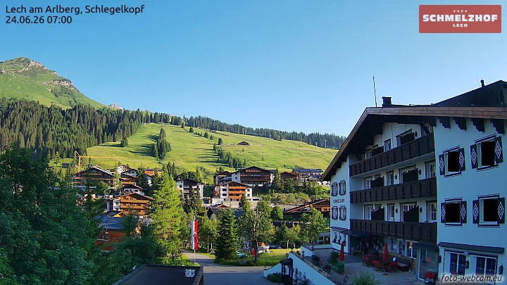 Archiv Foto Webcam Lech: Hotel Schmelzhof