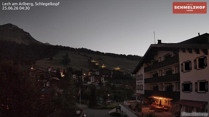 Archiv Foto Webcam Lech: Hotel Schmelzhof
