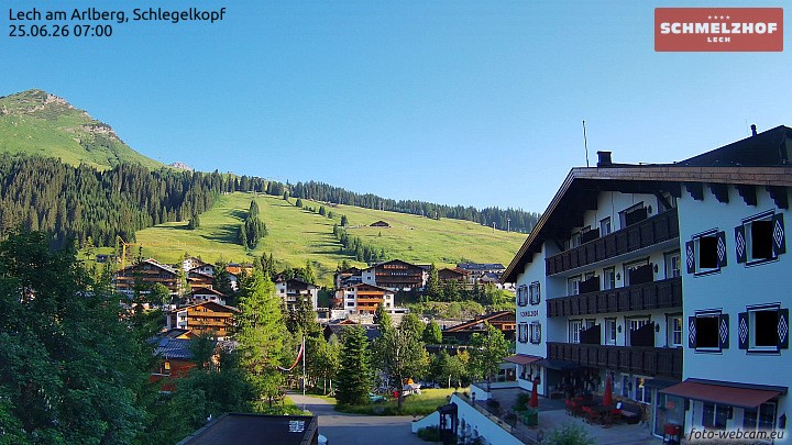 Archiv Foto Webcam Lech: Hotel Schmelzhof
