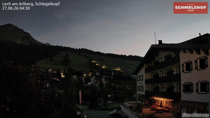 Archived image Webcam Hotel Schmelzhof (Lech)