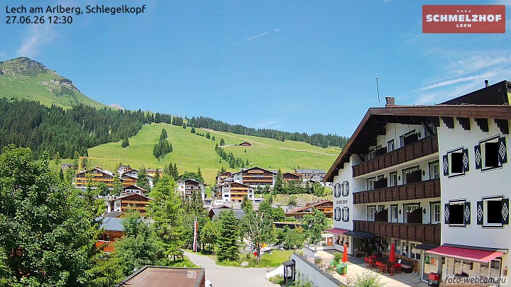 Archived image Webcam Hotel Schmelzhof (Lech)