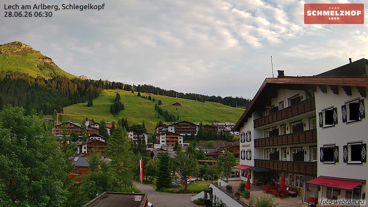 Archiv Foto Webcam Lech: Hotel Schmelzhof
