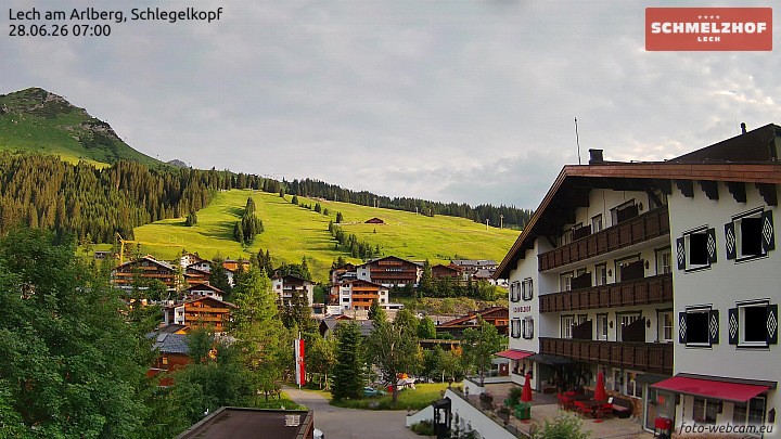 Archiv Foto Webcam Lech: Hotel Schmelzhof