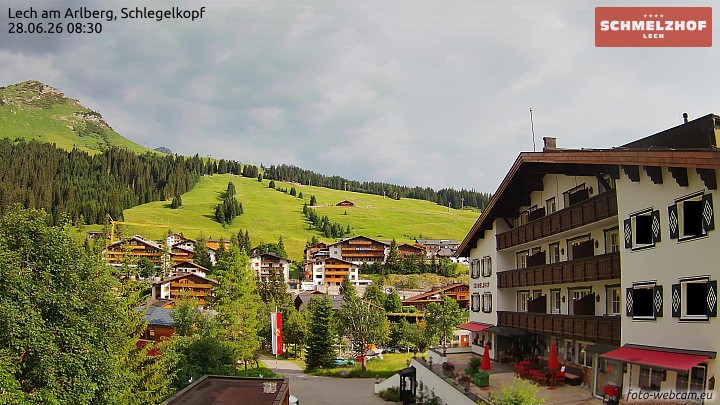Archiv Foto Webcam Lech: Hotel Schmelzhof