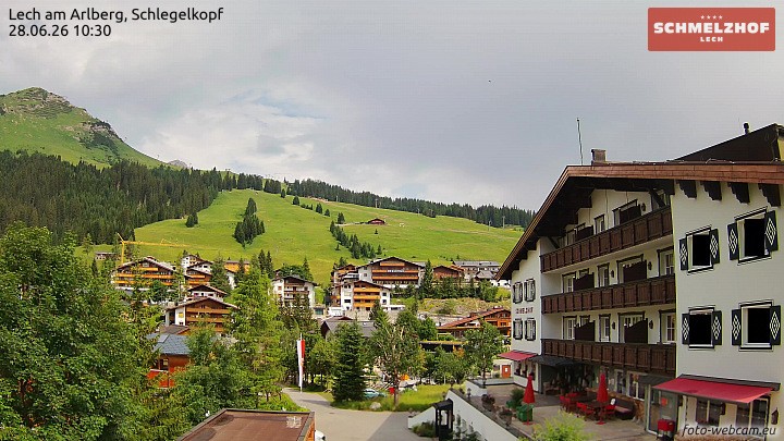 Archiv Foto Webcam Lech: Hotel Schmelzhof