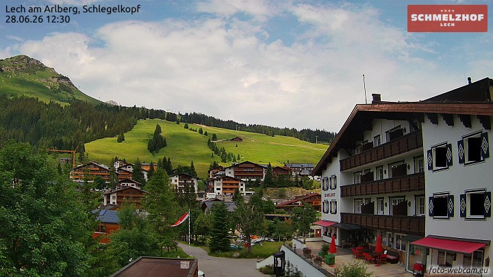 Archiv Foto Webcam Lech: Hotel Schmelzhof