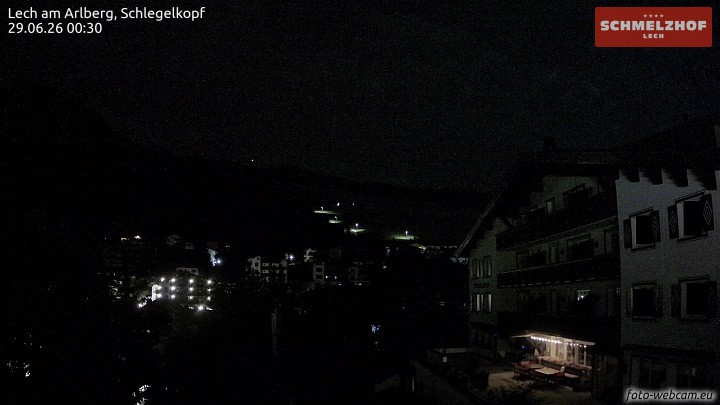 Archived image Webcam Hotel Schmelzhof (Lech)