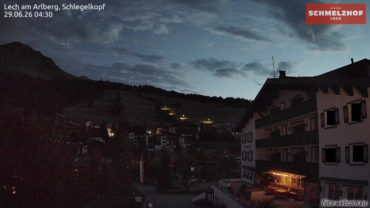 Archived image Webcam Hotel Schmelzhof (Lech)