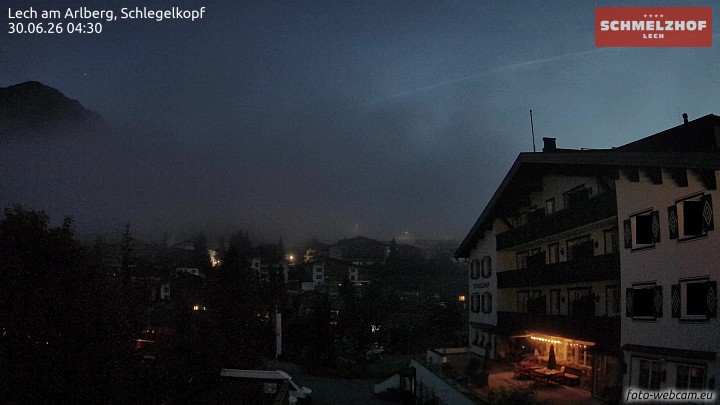 Archived image Webcam Hotel Schmelzhof (Lech)