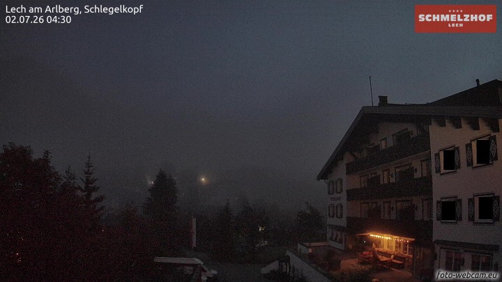 Archived image Webcam Hotel Schmelzhof (Lech)
